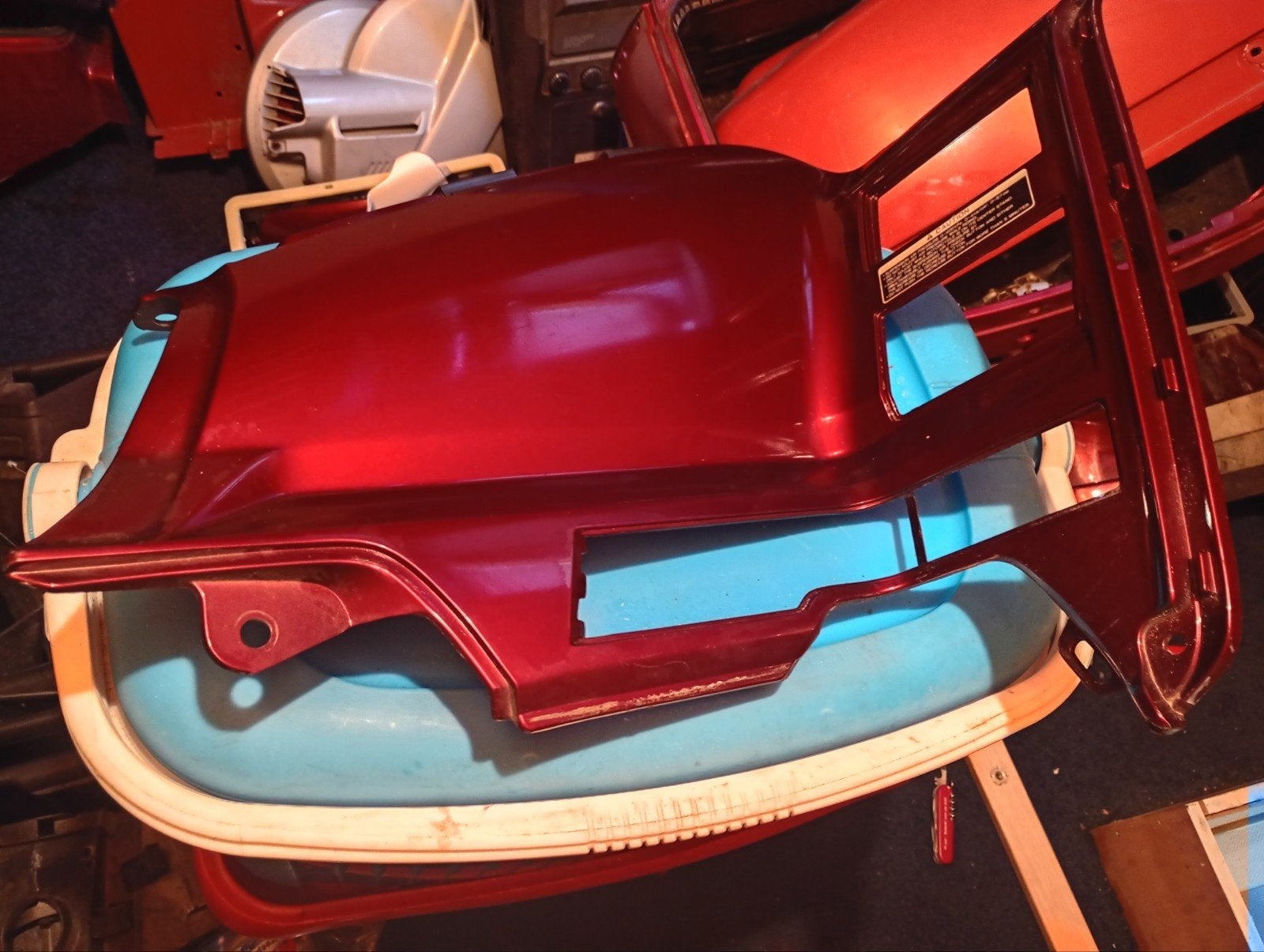 Honda Goldwing 1500 Rechter tank dummy Bordeaux rood 1989, Ophalen