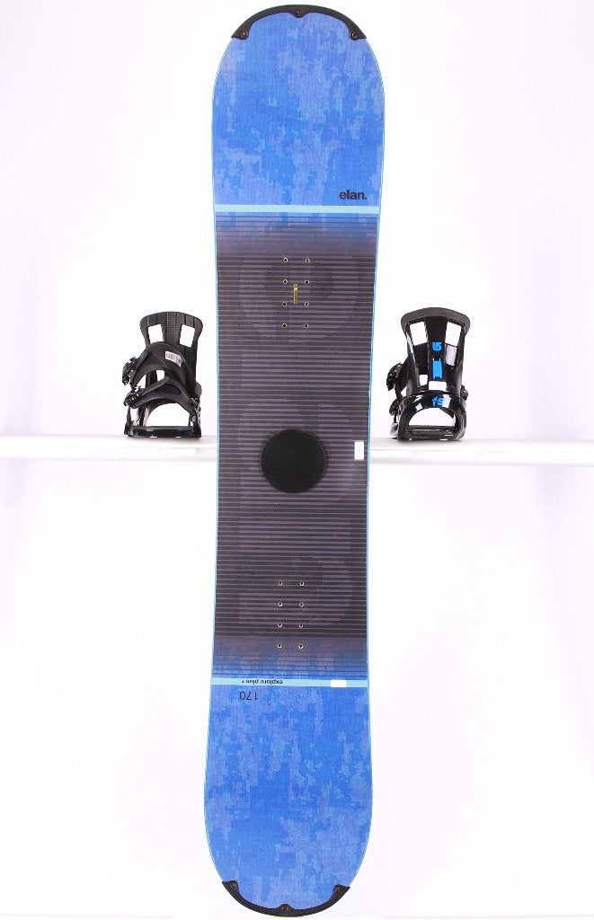 165 ; snowboard 170 cm ELAN EXPLORE PLUS R, bleu foncé/noir, Envoi, Utilisé, Planche