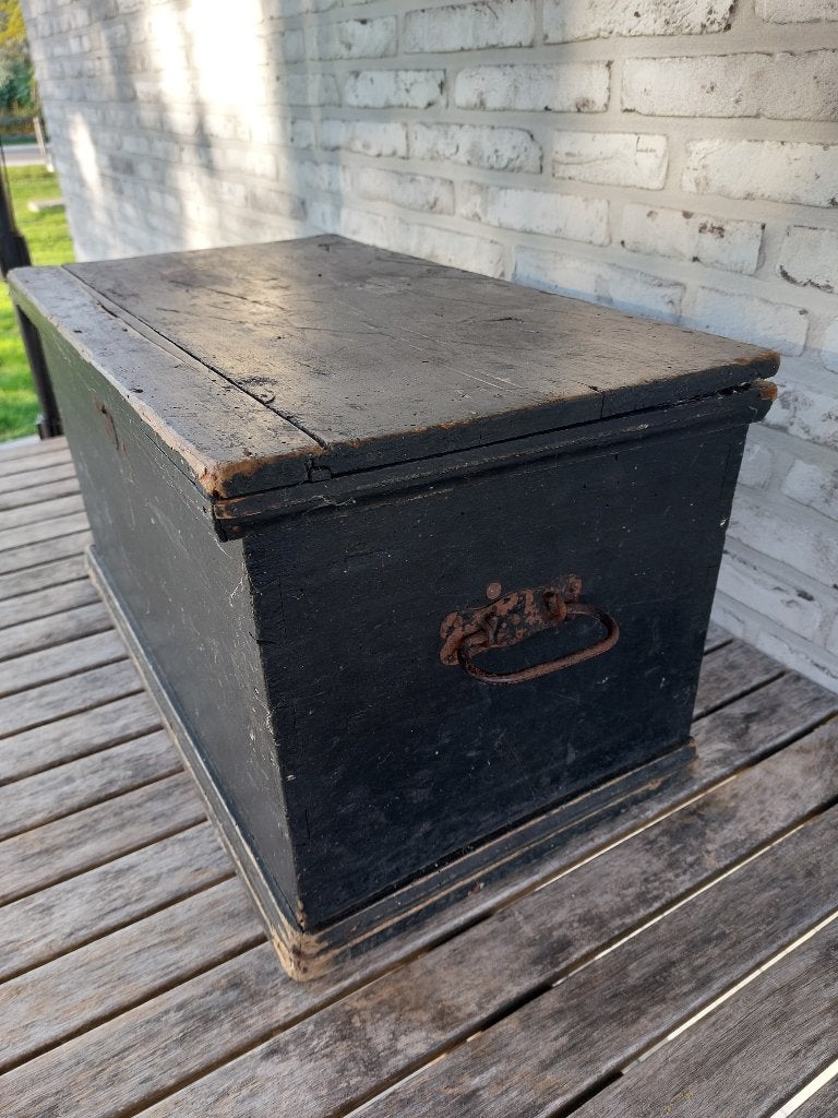 Decoratieve vintage houten koffer, Huis en Inrichting, Ophalen, Gebruikt, 50 tot 100 cm, 50 tot 75 cm