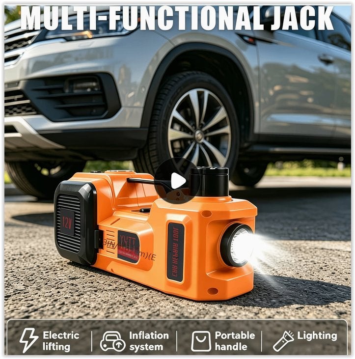 12V 5T hydraulische krik met LED-verlichting (hefhoogte: 15,, Auto diversen, Krikken, Ophalen of Verzenden, Nieuw, Elektrisch