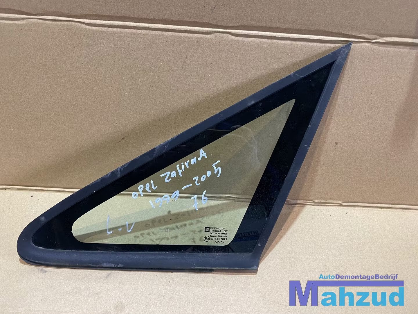 OPEL ZAFIRA A Links voor raam zijruit zijraam 1999-2005, Auto-onderdelen, Gebruikt, Opel Automobile GmbH, Kontakt@opel-infoservice.de