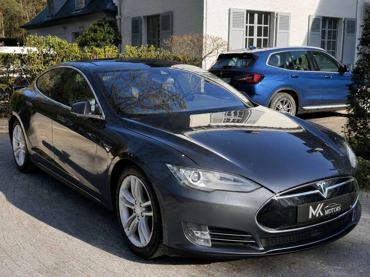 Tesla Model S 85D Dual Motor | Autopilot | Pano | Air Suspe, Autos, Tesla, 0 kg, Argent ou Gris, 388 kW, Noir