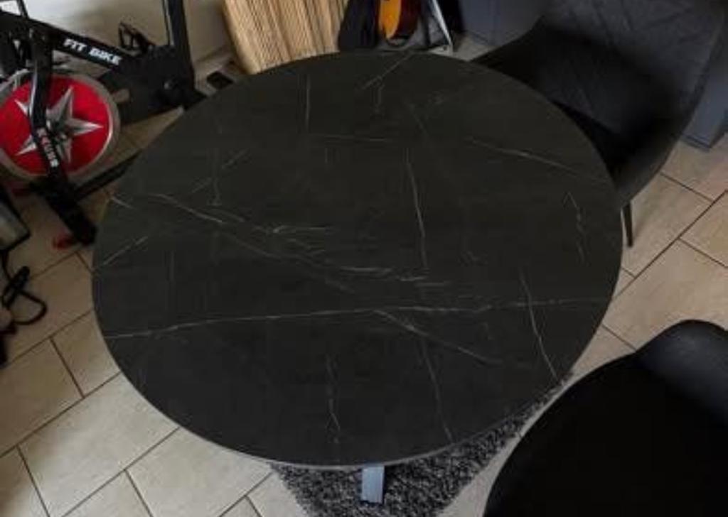 Ronde tafel met 2 stoelen, Ophalen, Zo goed als nieuw