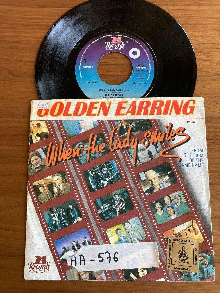 Golden Earring – When the lady smiles, Cd's en Dvd's, Ophalen of Verzenden, 7 inch, Rock en Metal