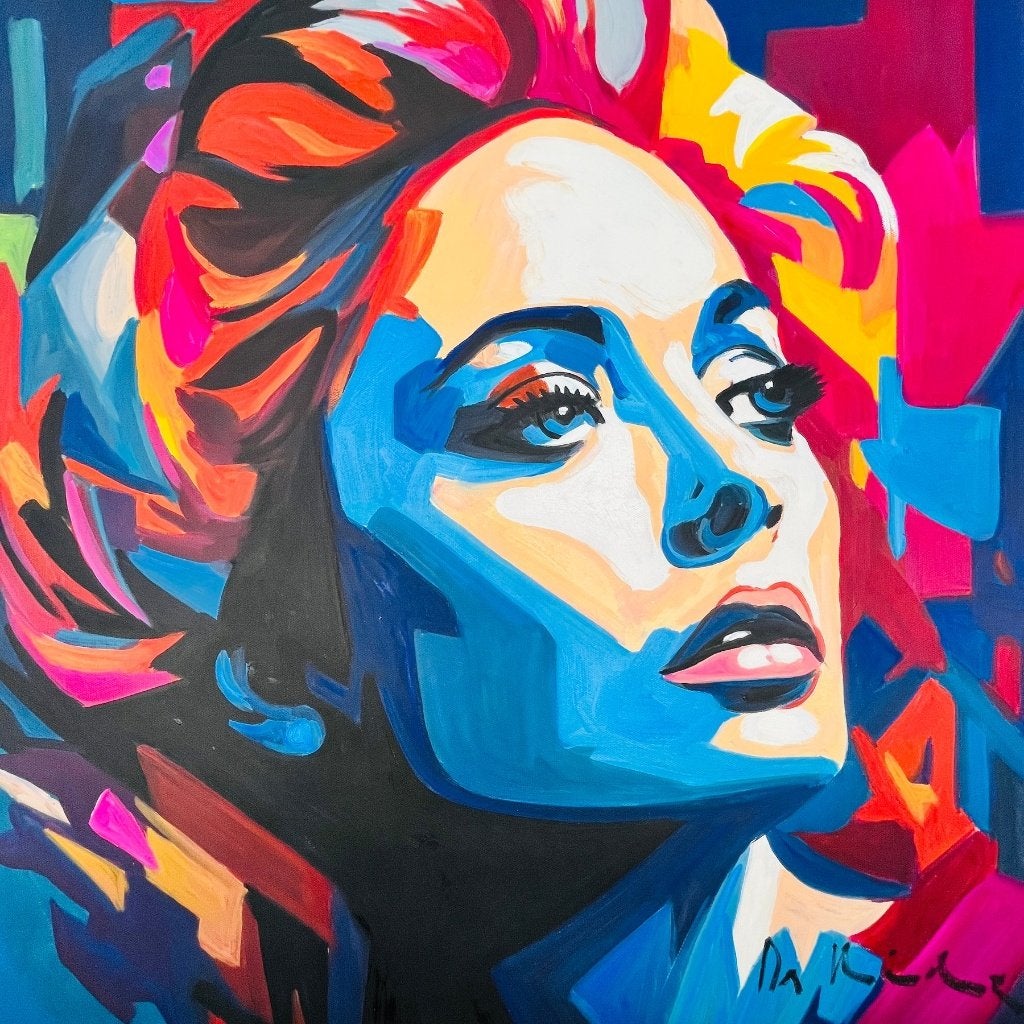 Dr. Hide - Madone 2045, Textile, Enlèvement ou Envoi, Peinture acrylique, Certificat d'authenticité