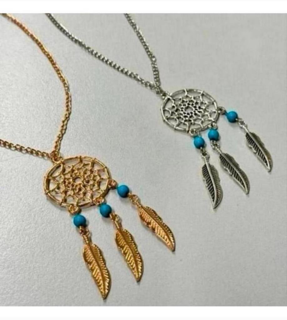 Dromenvanger ketting dames vrouwen - Zilver of goud kleur, Ophalen of Verzenden, Nieuw, Overige materialen, Verstelbaar