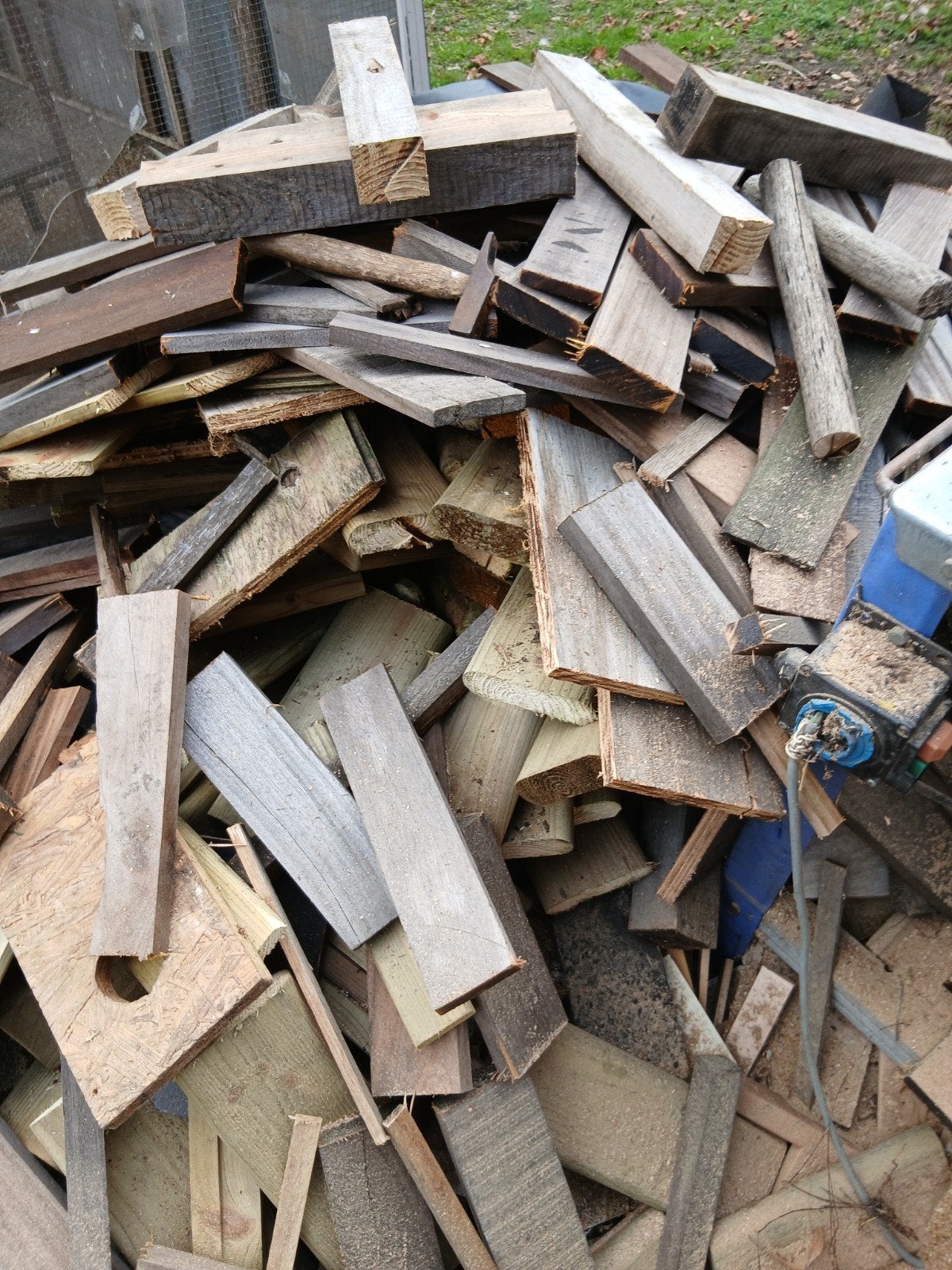 brand hout, Ophalen