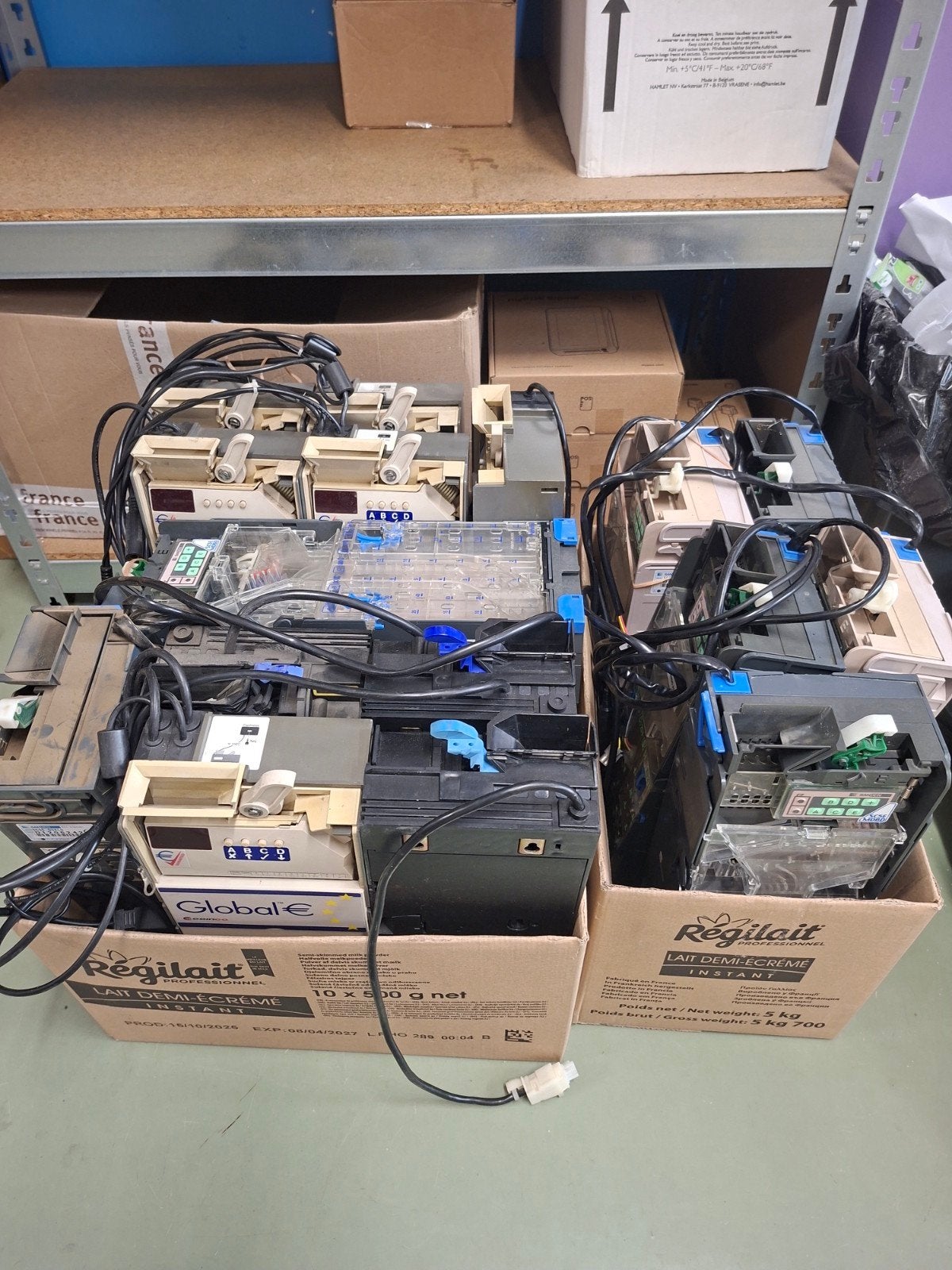 monnayeur distributeur, Enlèvement ou Envoi