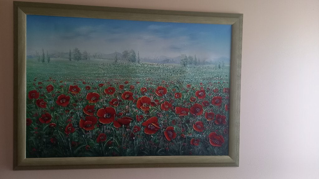 peinture coquelicots, Enlèvement