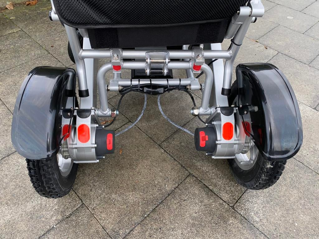 Plooibare Electrische Rolstoel Opvouwbaar rolwagen topstaat, Ophalen of Verzenden, Elektrische rolstoel