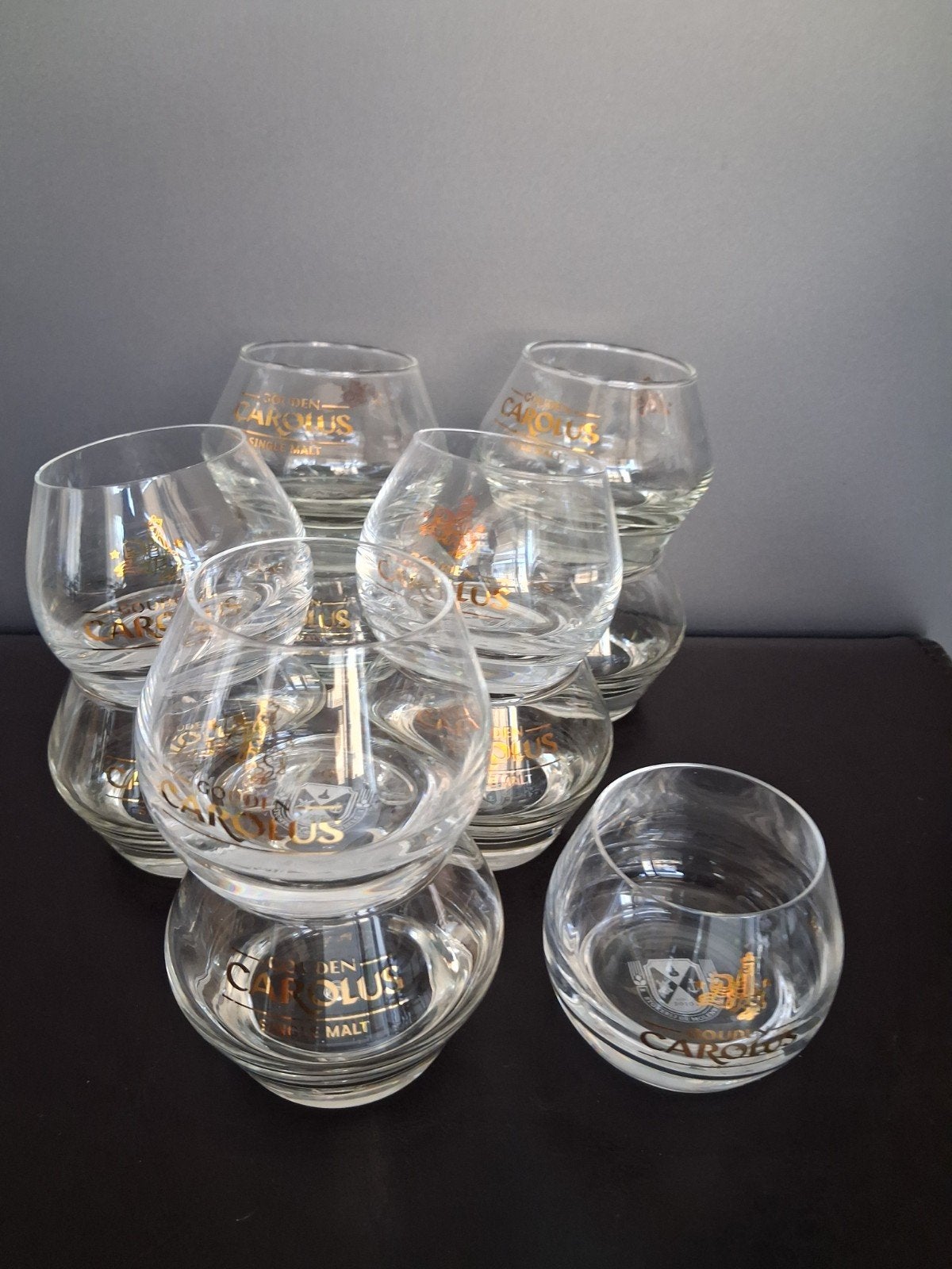 11 carolus whiskey glazen, Verzamelen, Ophalen of Verzenden