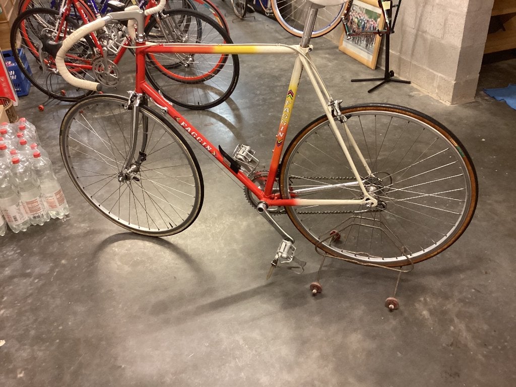 Faggin retro koersfiets, Frein sur jante, 59 cm ou plus, Enlèvement, Années 60 ou plus récent