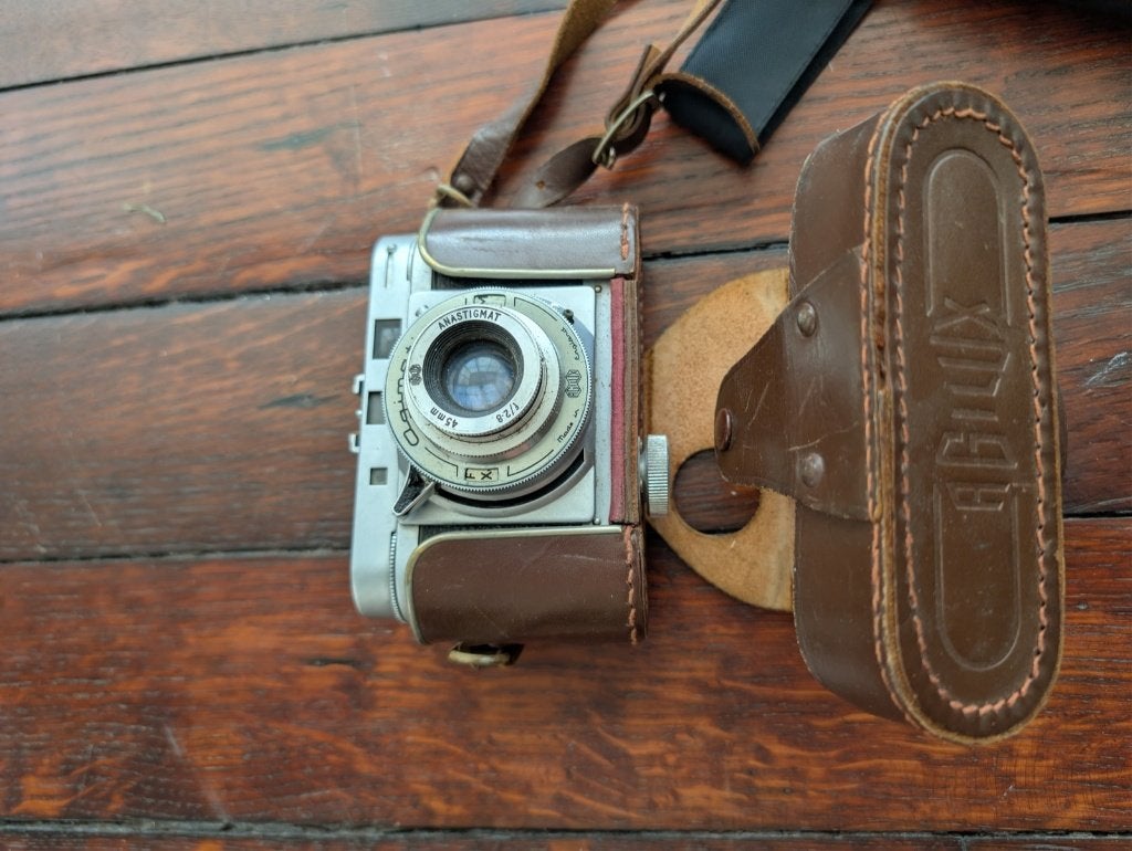 Agilux appareil vintage avec etui, Enlèvement ou Envoi, Utilisé