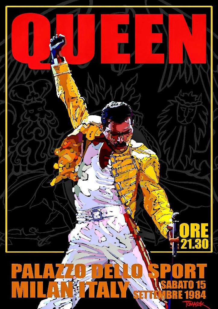 Queen Beatles Abba Bowie Stones Concert Posters, Ophalen of Verzenden