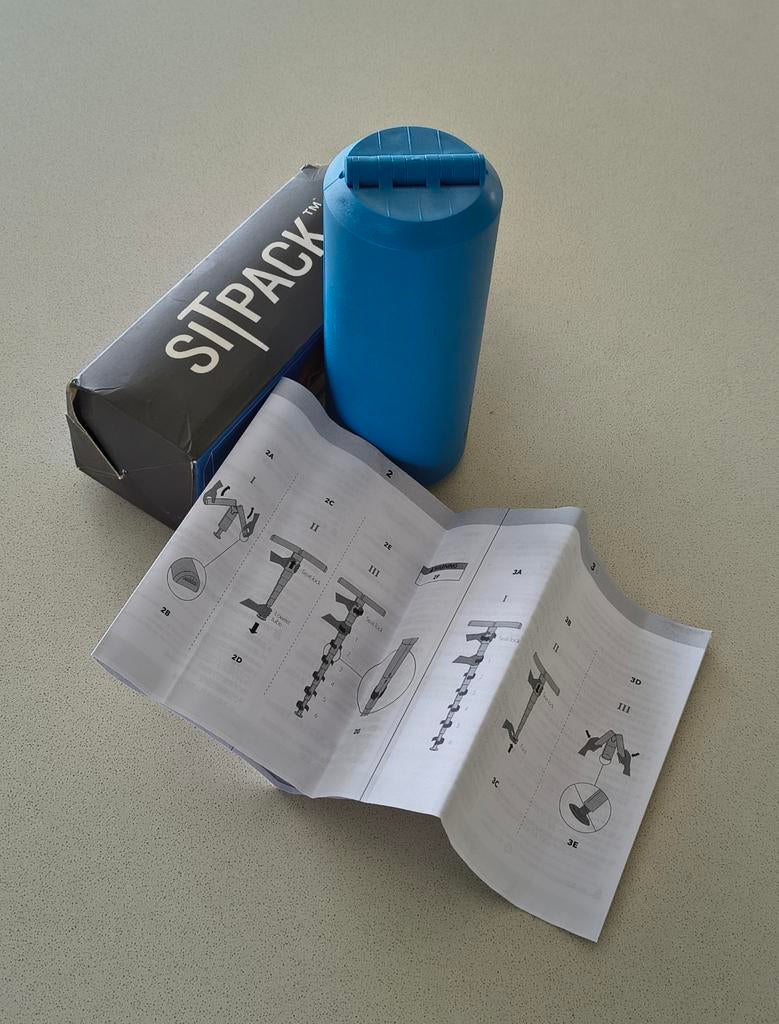 Sitpack, opvouwbare kruk, Ophalen of Verzenden, Verstelbaar