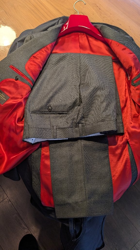 Kostuum Donker Grijs Suit Supply, Vêtements | Hommes, Gris, Comme neuf, Enlèvement, Taille 48/50 (M)