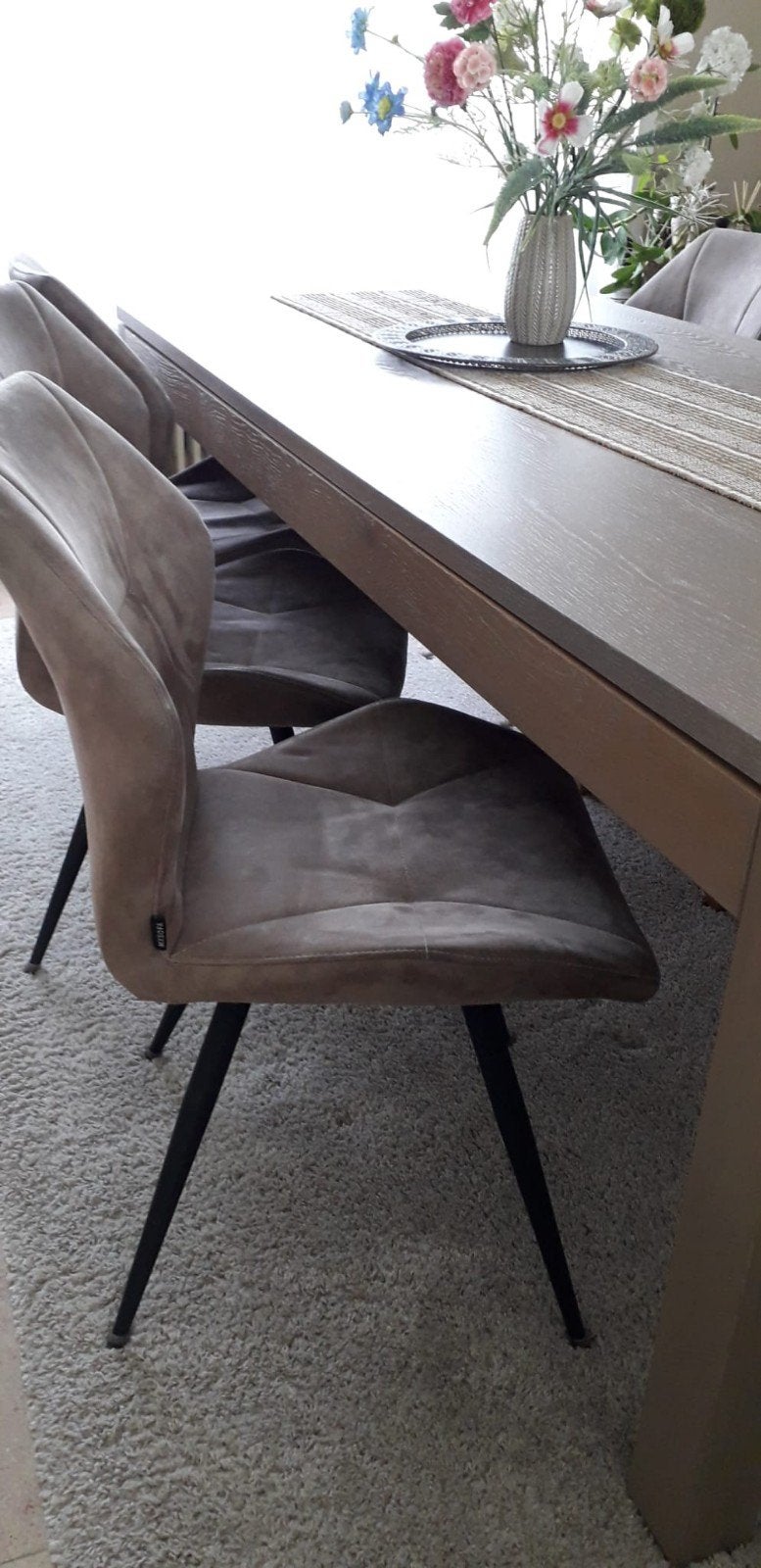 MX sofa Eetkamerstoel 8 stuks., Huis en Inrichting, Stoelen, Ophalen, Kunststof, Gebruikt, Bruin