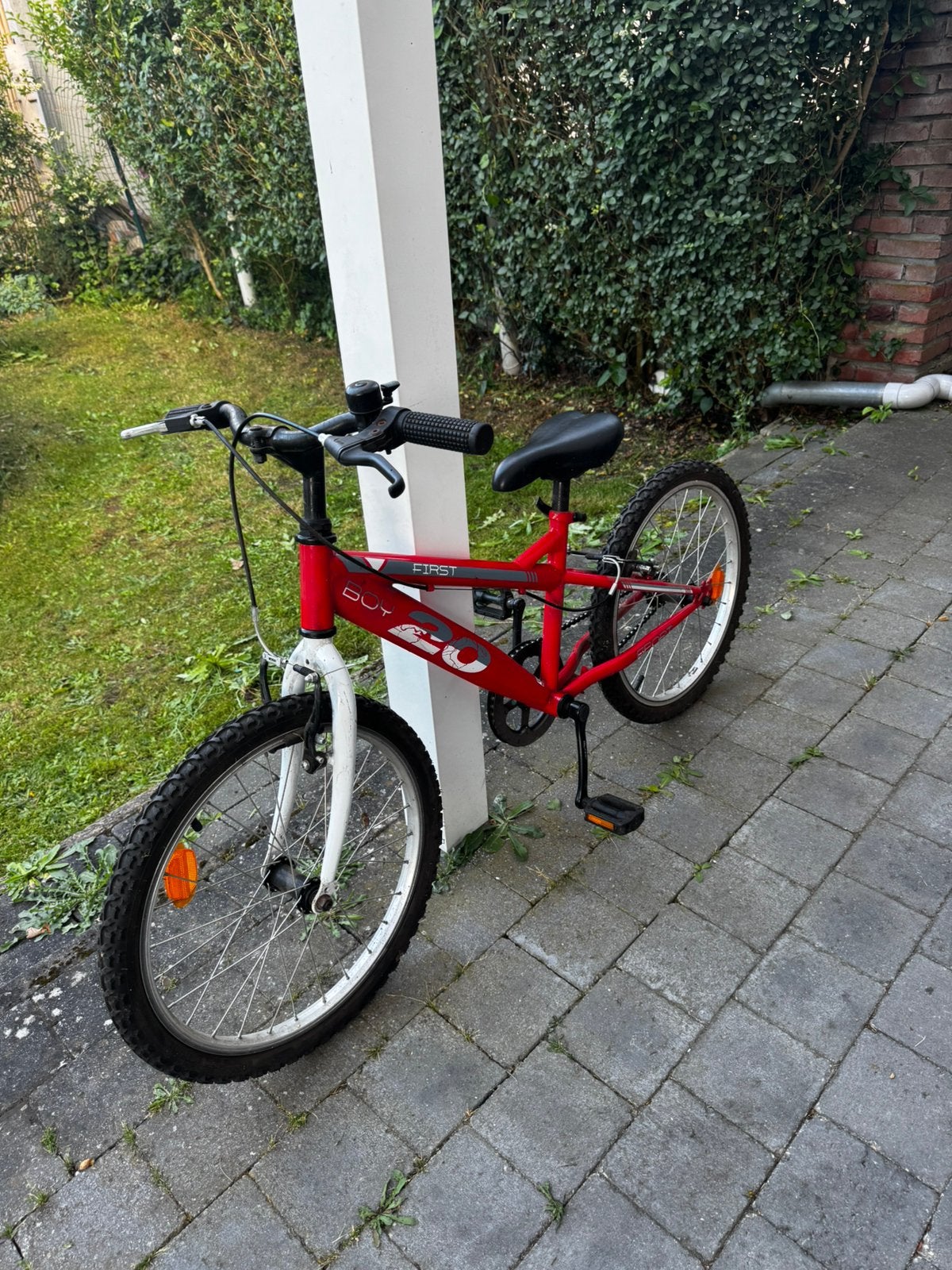 Rood jongen kinderfiets vanaf 5-6 jaar, Enlèvement, Comme neuf