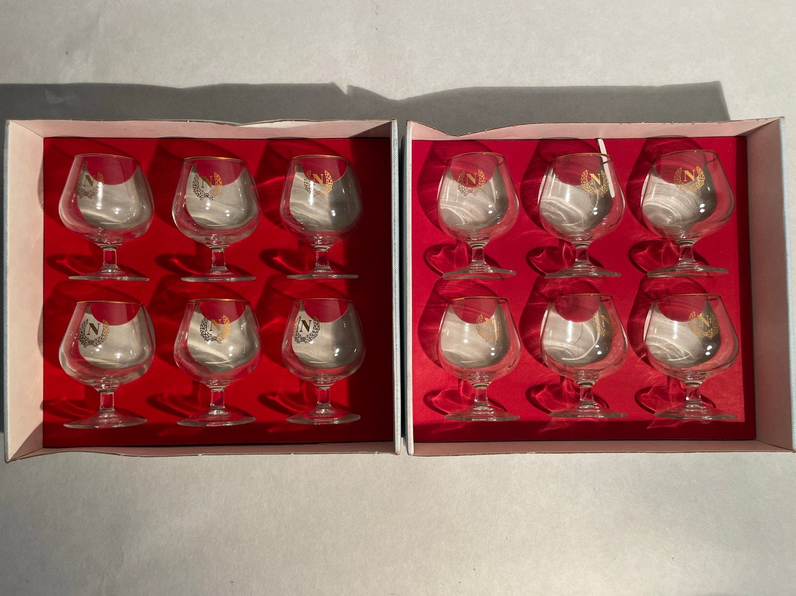 Verres à cognac Vintage Napoleon (12 pièces), Antiquités & Art, Enlèvement