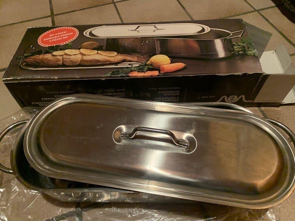 vispan / Vev visstomer, Huis en Inrichting, Ophalen of Verzenden, Zo goed als nieuw, Overige typen