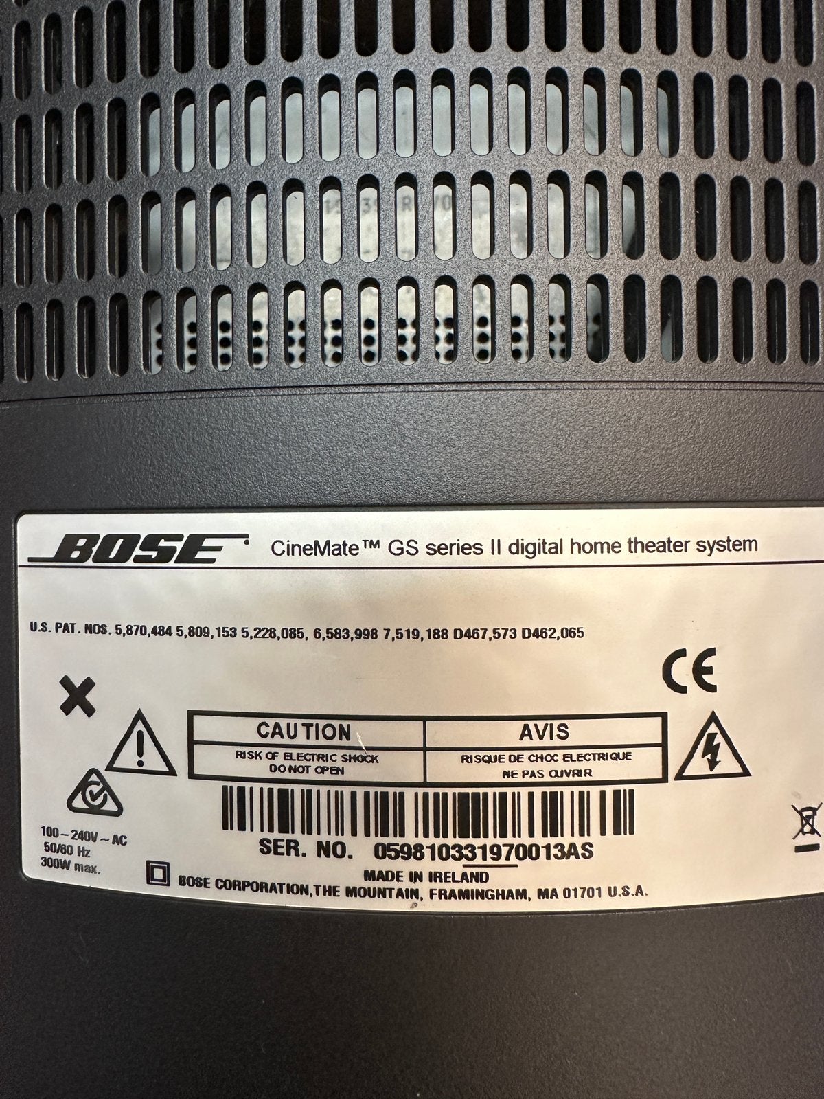 Bose cinemate 2, Audio, Tv en Foto, Professionele apparaten, Ophalen, Zo goed als nieuw