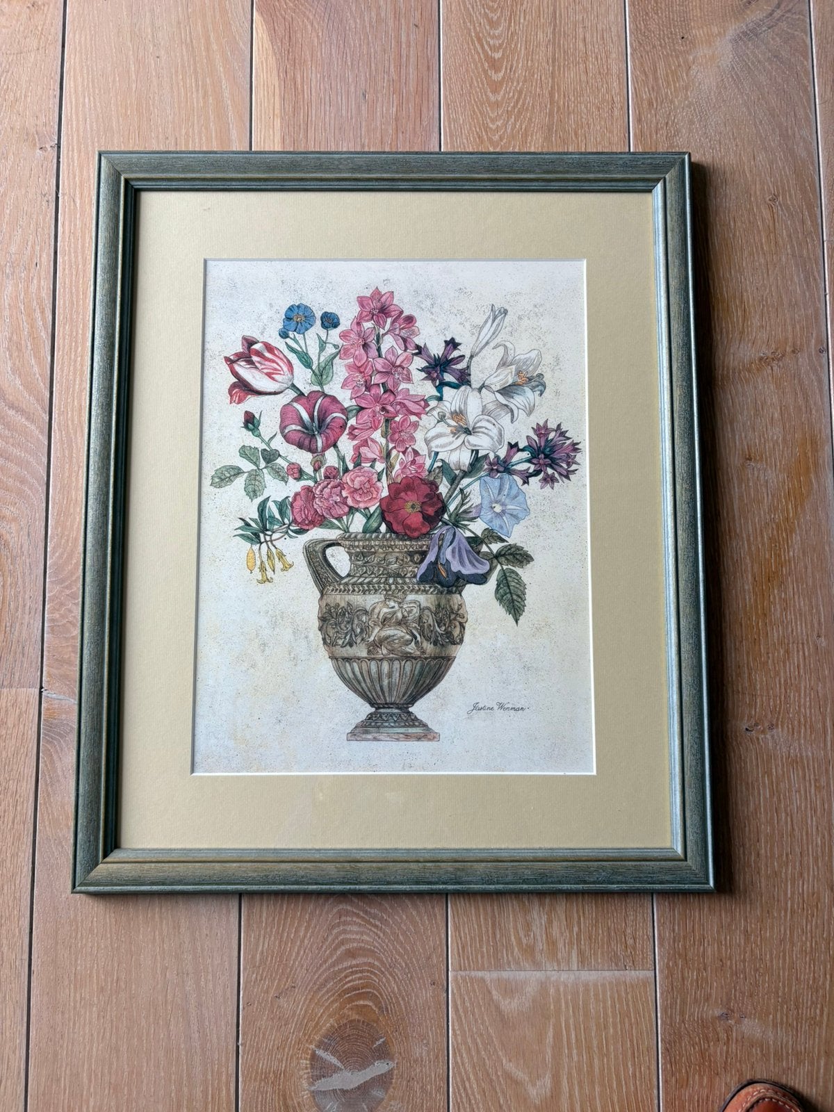 Mooie kader met bloemen, Ophalen, Zo goed als nieuw
