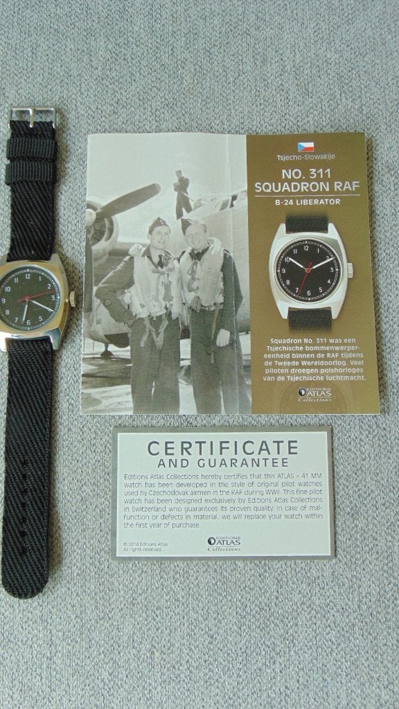 Montre de pilote Squadron No 311 RAF B24 Liberator - WO. II, Enlèvement ou Envoi, Armée de l'air, Autres types