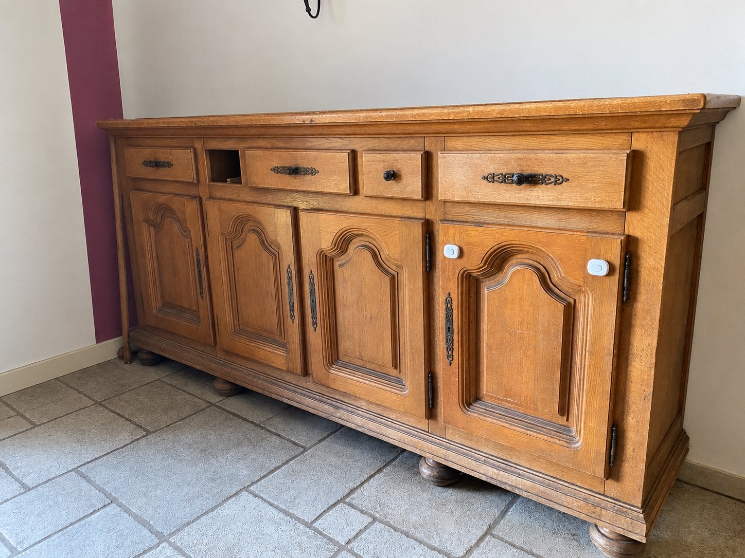 Grand buffet en chene, Avec tiroir(s), 200 cm ou plus, Enlèvement, Utilisé