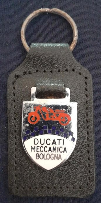 porte clé publicitaire emaillé sur cuir ducati, Ophalen of Verzenden, Zo goed als nieuw, Merk