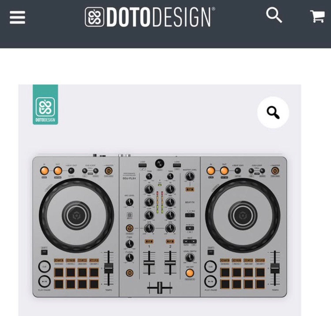 SKIN pour Pioneer DDJ-FLX4 - nardo grey, Enlèvement ou Envoi, Comme neuf, Pioneer
