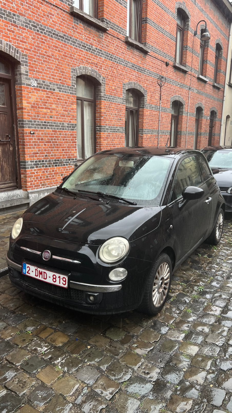Fiat 500 noir matt 1,4L 100ch, Autos, 1005 kg, Achat, 149 g/km, Particulier