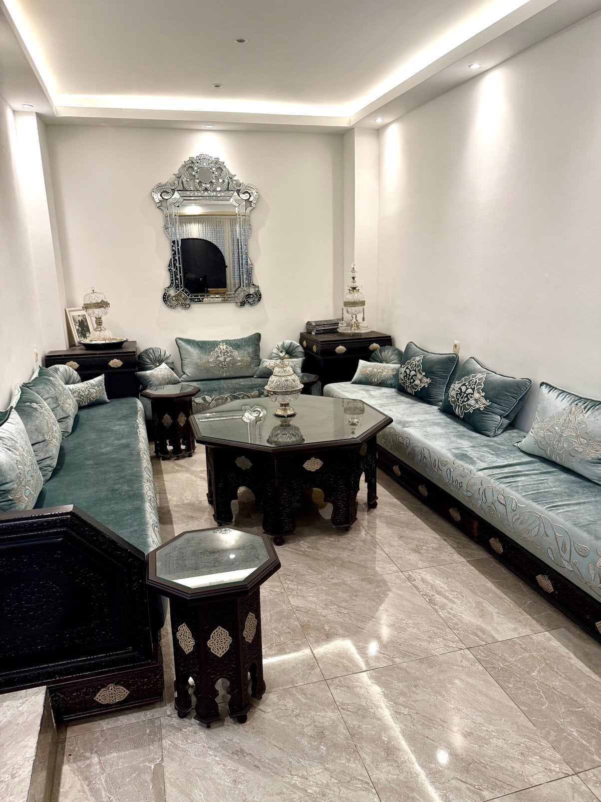Salon marocain, Maison & Meubles, Enlèvement, Comme neuf, Bois
