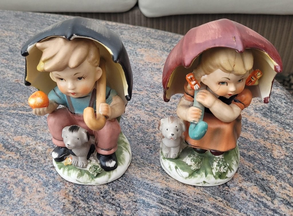 2 vintage beeldjes soort Hummel, Verzamelen, Ophalen of Verzenden, Gebruikt, Hummel