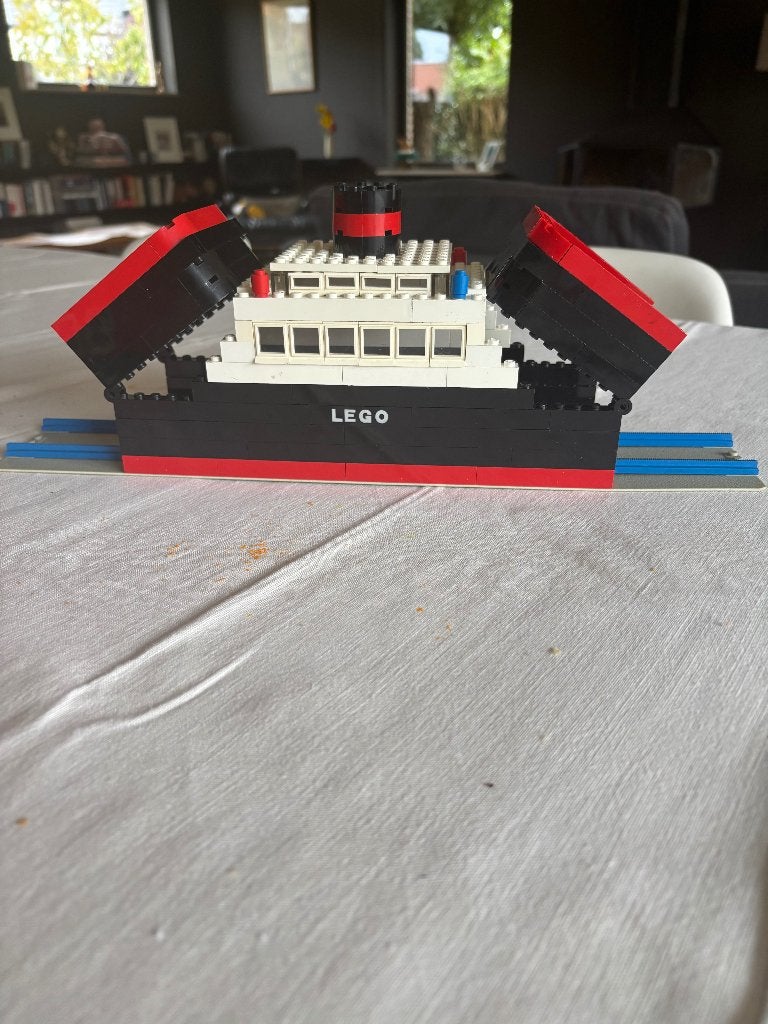 Legoset 343 uit 1968 treinveerboot, Ophalen, Gebruikt