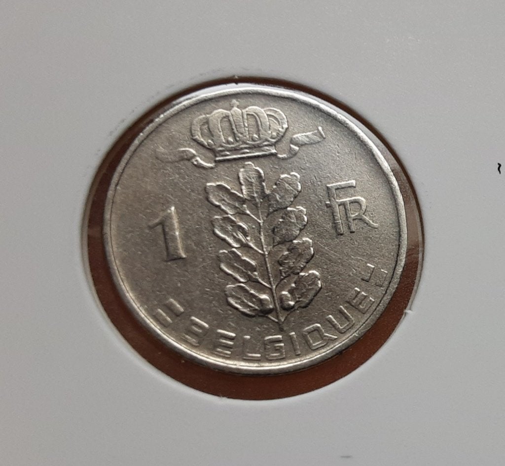 Belgique — 1 franc — 1954 fr. (Ref 077). Livraison gratuite., Enlèvement ou Envoi, Monnaie en vrac