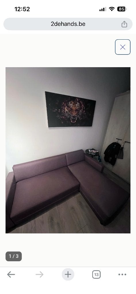 Zetel, Ophalen, Gebruikt, Minder dan 75 cm, 150 tot 200 cm