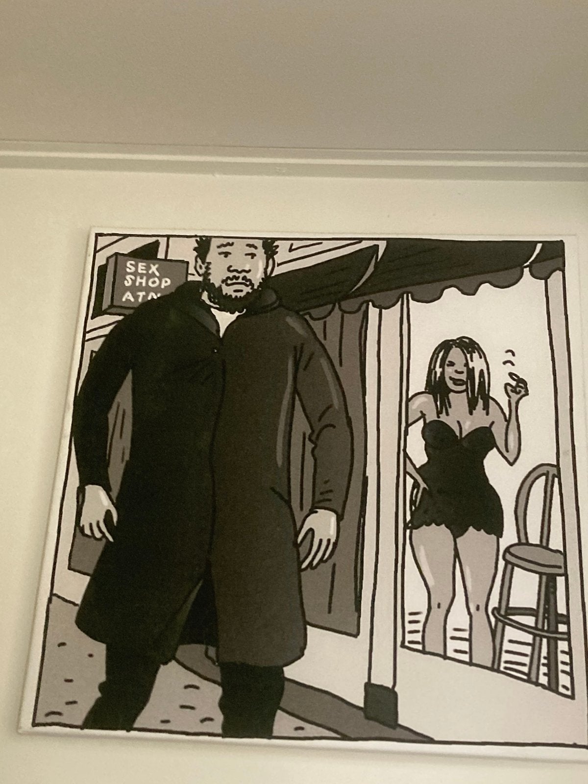 De rosse buurt canvas 60/60 cm, CD & DVD, Vinyles | Hip-hop & Rap, Enlèvement ou Envoi, Comme neuf