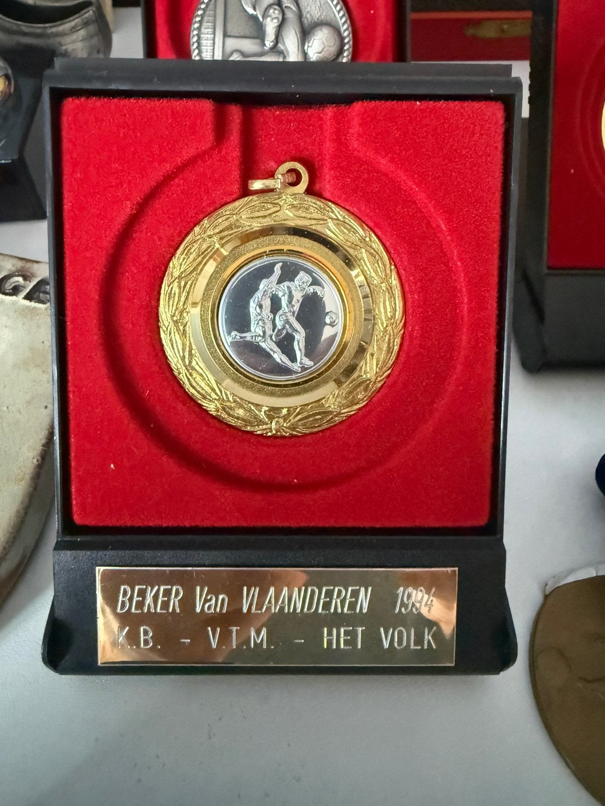Medaille Beker van Vlaanderen Club Brugge 1994, Ophalen of Verzenden, Gebruikt, Overige typen