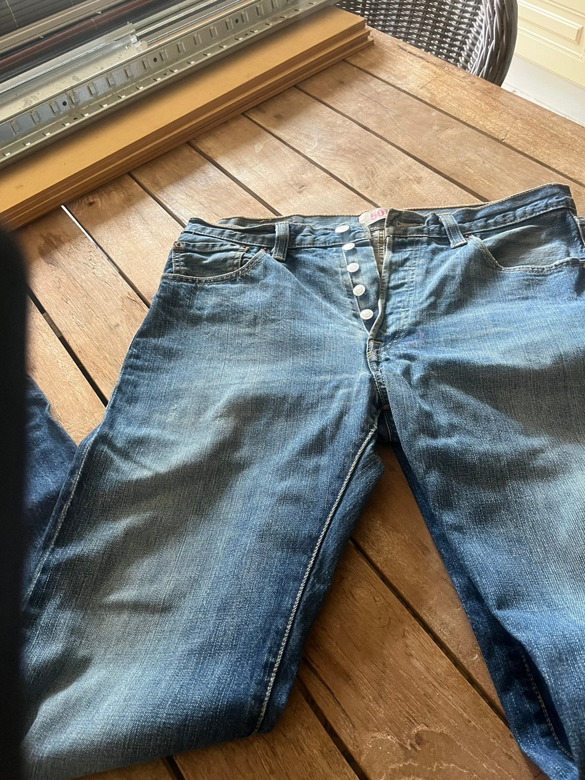 Herenjeans  levis 34/30 501, Ophalen of Verzenden, Gedragen