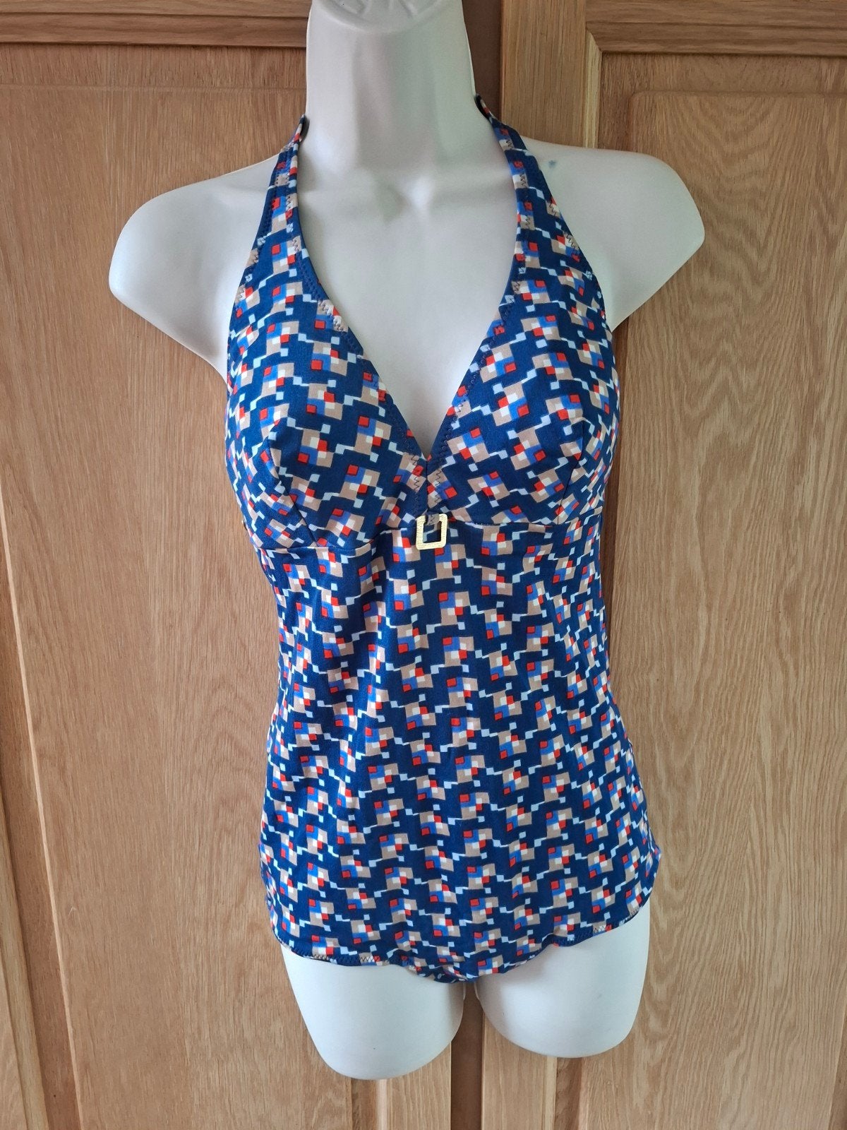 Warner XL 44 blauwe vintage retro trui, Kleding | Dames, Warner, Ophalen of Verzenden, Zo goed als nieuw, Blauw