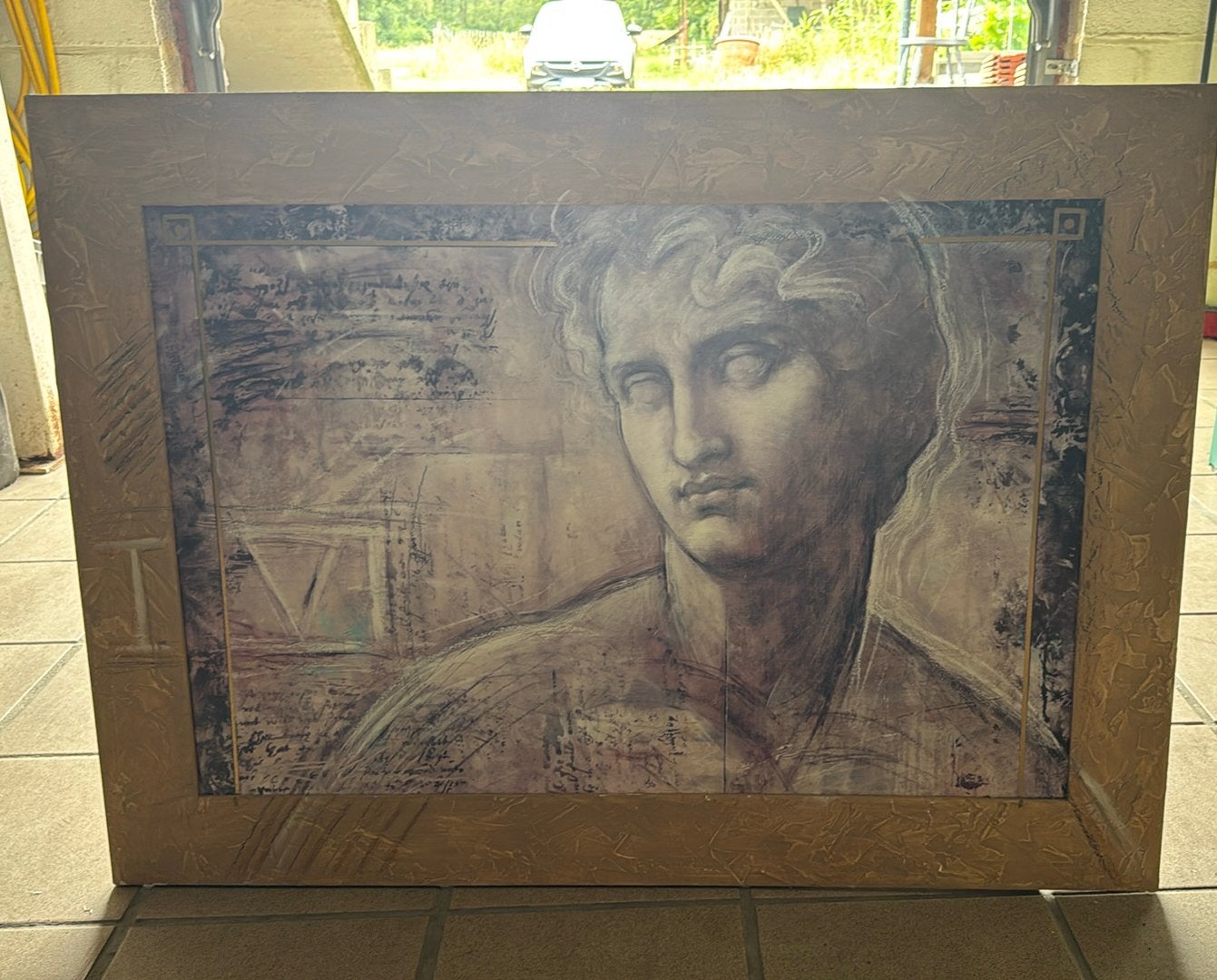 Muurdecoratie schilderij tekening, Ophalen, Zo goed als nieuw