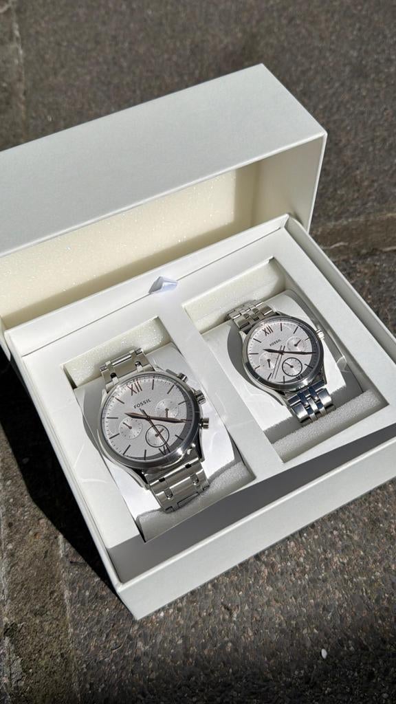 Stijlvolle Fossil horloge set – Perfect cadeau voor hem &, Fossil