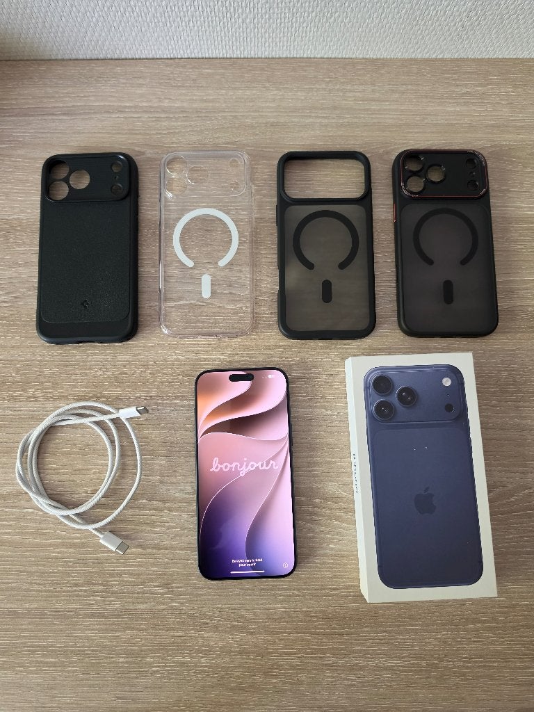 iPhone 17 pro max 256 gb, Telecommunicatie, Blauw, Zo goed als nieuw, 100 %, Ophalen