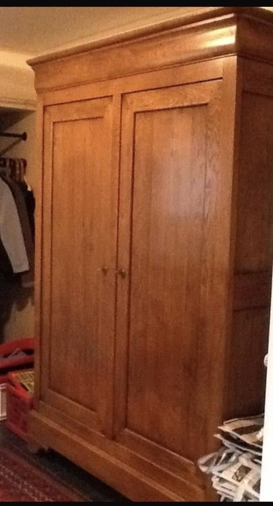 Halkast Louis Philippe 100% massief Franse eik, Antiek en Kunst, Ophalen