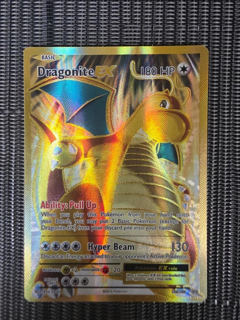 Dragonite EX 106/108 - Evolutions - Near Mint, Ophalen of Verzenden, Zo goed als nieuw, Losse kaart