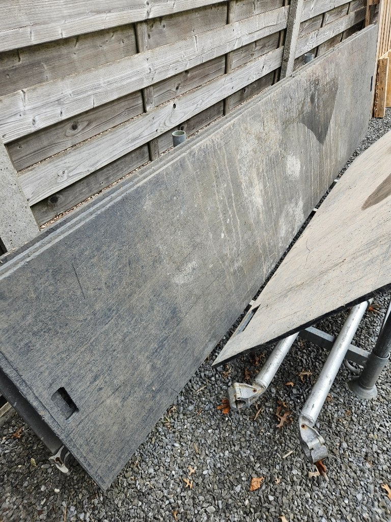 Rijplaten 3 m x 75 cm x 15 mm 3 st 2m x 1 m 1 st samen 200 e, Doe-het-zelf en Bouw, Ophalen, Zo goed als nieuw