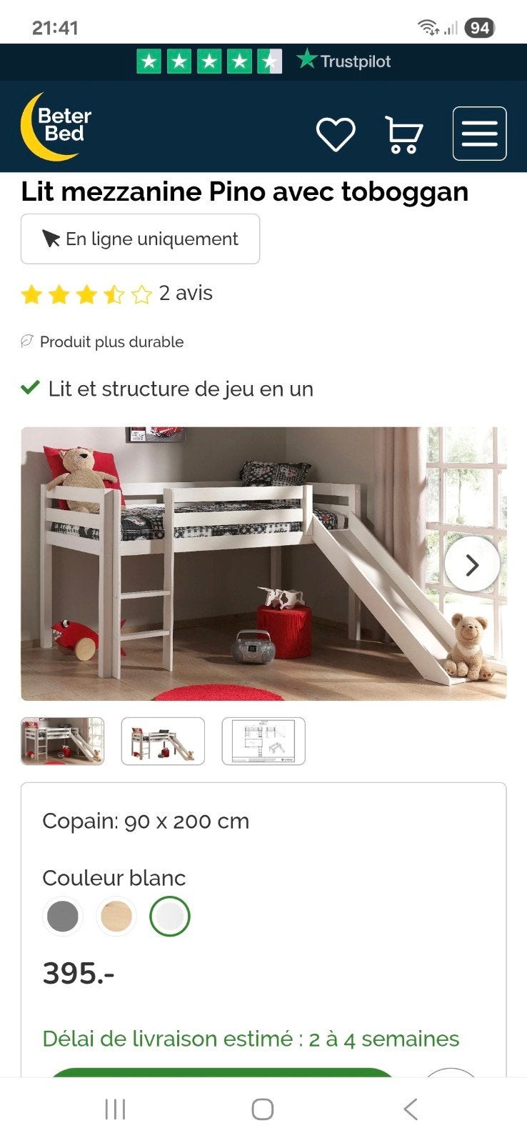lit sureleve, Enlèvement, Matelas
