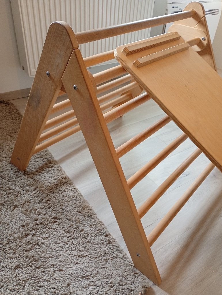 Klimdriehoek met glijbaan, Kinderen en Baby's, Speelgoed | Houten speelgoed, Ophalen, Gebruikt