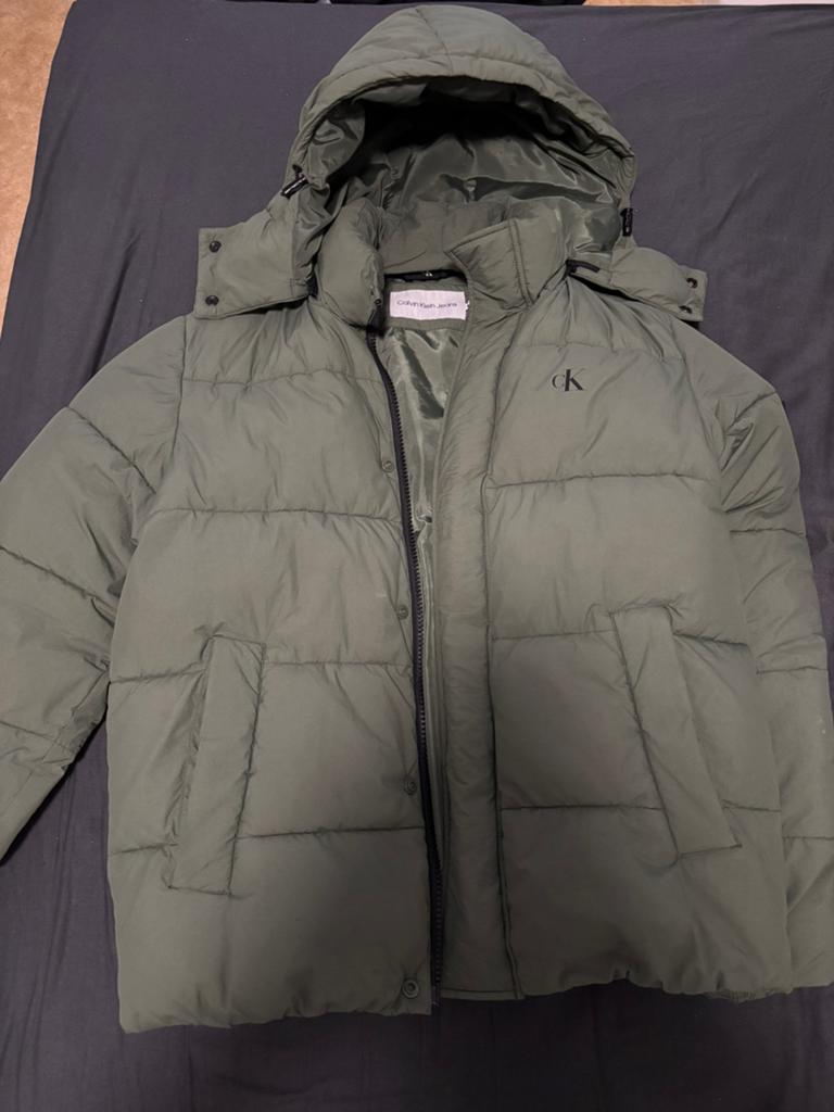 Jas Calvin Klein M, Ophalen, Zo goed als nieuw, Maat 48/50 (M), Groen