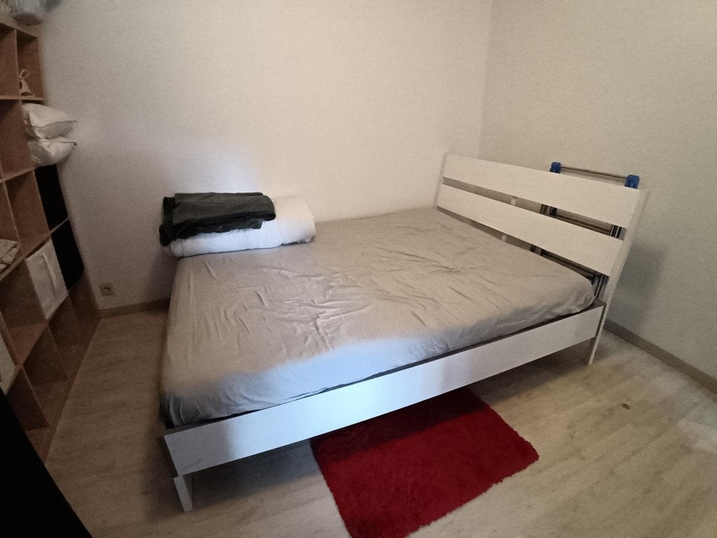 Lit Ikea 160*200, Maison & Meubles, Enlèvement, Utilisé, 200 cm, Deux personnes